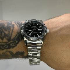 ROLEX DATEJUST PRESIDENTE (PRATA/PRETO) na internet