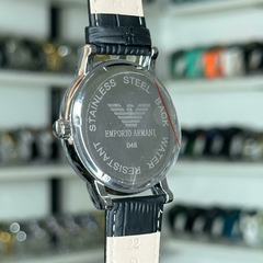 AX 048 COURO (PRATA/PRETO) - KGB ACESSÓRIOS