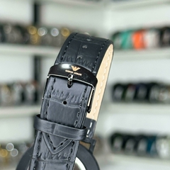 AX 004 COURO (PRETO/AZUL) - loja online