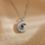 Collar de proyección - Acero de Titanio - Luna dorada en internet