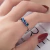 Anillo para la ansiedad ajustable - Evil Eye de Acero Inoxidable