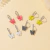 Aros mariposa con strass - Plateado - comprar online