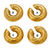 Ear Cuffs Tara - Acero de titanio - Merlina Tiendita