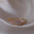 Anillos Bloom 04 - Ajustable - Cobre chapado en oro