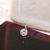 Collar transparente con strass - online store