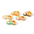 Aros esmaltados (EL PAR) - Acero Inoxidable chapados en oro - comprar online