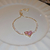 Pulsera Diamond heart - Cobre - comprar online