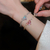 Pulsera Diamond heart - Cobre
