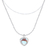 Collar Corazón doble cadena - Cobre - Merlina Tiendita