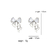 Aros Cute Bow - Merlina Tiendita