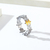 Anillo Rompecabezas - Acero de titanio - Merlina Tiendita