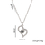 Collar Corazón proyección - TE AMO en 100 idiomas - ACERO - tienda online