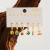 Set de Aros largos Intensamente 2 - Cobre chapado en oro