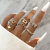 Set x7 anillos mariposa