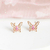 Aros Little Butterflies - Cobre - Merlina Tiendita