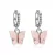 Aros mariposa con strass - Plateado - comprar online