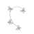 Clip de oreja con zirconias - online store