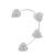 Image of Clip de oreja con zirconias