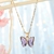 Collar Mariposa de cristal