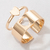 Set x2 anillos corazón - comprar online