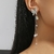Aros colgante mariposa y perlas - comprar online