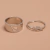Set 2x anillos Saturno - Merlina Tiendita