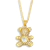 Collar Osito Teddy - Cobre chapado en oro - tienda online