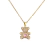 Collar Osito Teddy - Cobre chapado en oro - tienda online