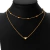 Collar doble corazón simple - Merlina Tiendita