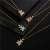 Collar Osito Teddy - Cobre chapado en oro - comprar online