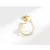 Anillo Flor y Abejita Giratorio - Ajustable - Cobre enchapado en oro - Merlina Tiendita