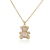 Imagen de Collar Osito Teddy - Cobre chapado en oro