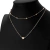 Collar doble corazón simple
