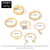 Set x7 anillos mariposa - tienda online