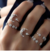 Set x5 anillos - Moon