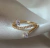 Anillos Bloom 34 - NO Ajustable - Talle 17mm aprox - Cobre chapado en oro