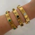 Pulsera Van Cleef Lucky - Acero chapado en oro - comprar online