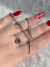 Set Amor de Acero - Anillo y pulsera - Acero de titanio en internet