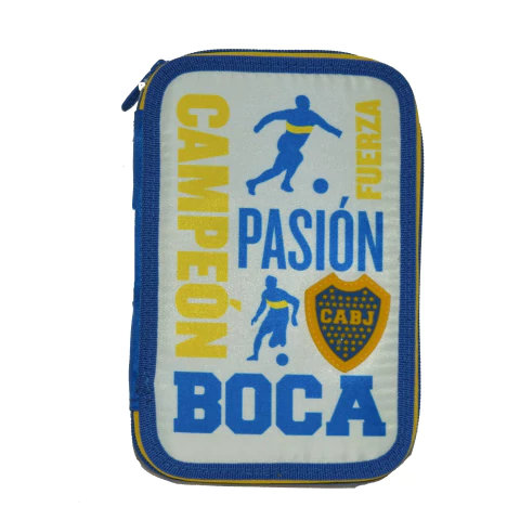 Cartuchera Mooving Textil 1 Piso Boca Juniors