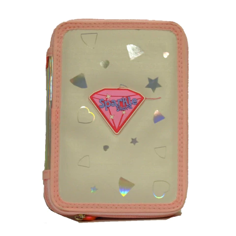 Cartuchera 2 Pisos Skora Glitter