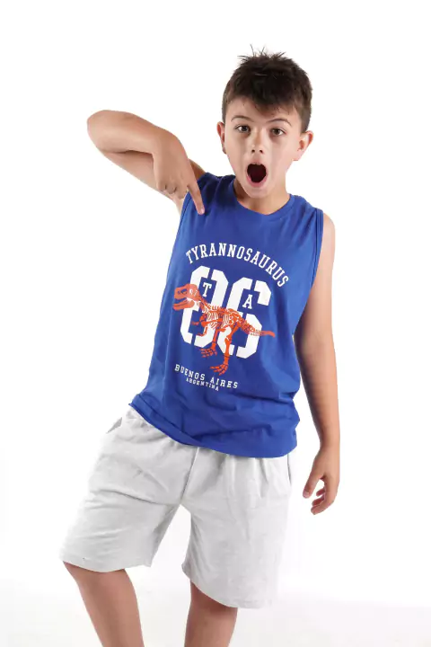 REMERA S/M DINOS (63314)