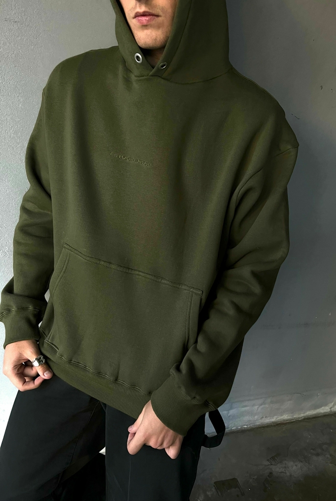 Buzo .20 Verde Militar Oversize thumbnail 3
