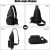 Morral con Porta Botella Negro