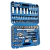 Caja Set Juego De Tubos Bocallaves 108 Piezas 1/2-1/4