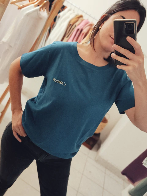 Remera Lamour Azul - comprar online