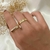 Anel Quadrado Banhado a Ouro 18K - comprar online
