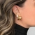 Brinco Argola Quintupla Banhado a Ouro 18K - comprar online