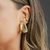 Piercing Fake Geométrico Liso Banho de Ouro 18K - comprar online