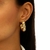 Brinco Argola Tubo Texturizada Banho de Ouro 18K - comprar online