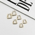 Brinco Argola Triangular M Banhada a Ouro 18K - comprar online